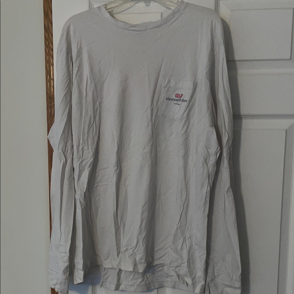 Vineyard Vines Men's Gray Long Sleeve Shirt